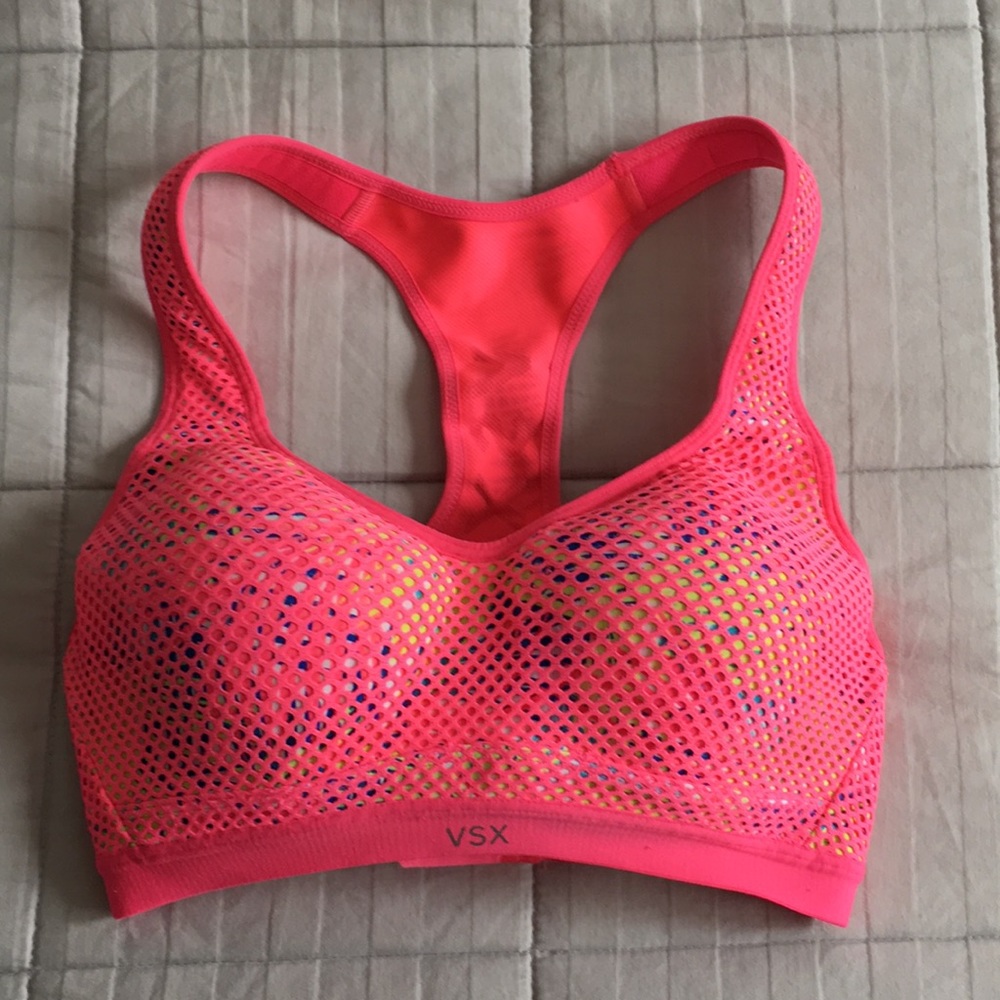 Hot pink VSX Sports Bra. Rarely worn!